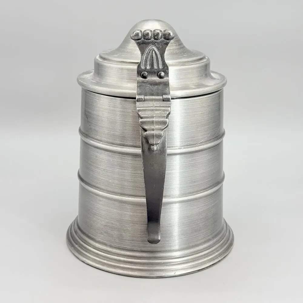 Seymour Mann Imports Pewtertone Pewter Ice Bucket Stein Italy Vintage Lined